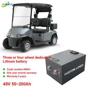 ゴルフカート48v LiFePo4バッテリー60v 72v 50Ah 100AhスマートBMSリチウムイオン電気自動車ebike充電式バッテリーパック - Product Image 1