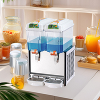 Refroidisseur de vin à 2 réservoirs avec moussoir automatique, grand réservoir de boissons, distributeur de jus, machine de refroidissement de jus