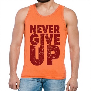 Débardeur de sport pour homme en coton éco-responsable et élasthanne respirant, design OEM, logo personnalisé, vente en gros à Tirupur - Product Image 1