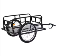 Pliant Réglable Amovible En Métal Cargo Vélo Utilitaire Chariot De Transport De Remorque À Bagages 150kg Capacité De Charge