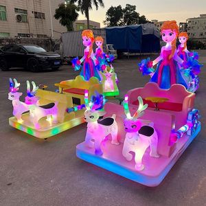 Outdoor Indoor Backyard Kid Ride Electric Battery Operate Luminous Light Amusement Four Seats Bumper Car for Sale - Product Image 6