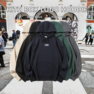 Sudadera con Capucha y Logotipo Personalizado para Hombre, Bordado de Alta Calidad, Color Negro, Rojo y Rosa, Sudadera Informal de Corte Regular con Cierre de Cremallera, Invierno, 100% - Product Image 2