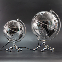 Globe terrestre transparent multi-couleurs Wellfun pour bureau, avec ventilateur holographique intégré, connexion Wi-Fi, prix de gros