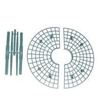 Lot de 5 supports ronds pour plantes de fraises avec 4 pieds robustes, en plastique réutilisable, durables, pour la protection extérieure et domestique contre la moisissure et la pourriture