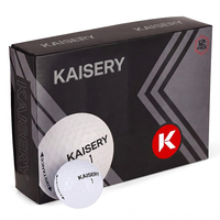 Balles de golf blanches professionnelles brillantes, lot de 12, boîte cadeau, vente en gros, logo personnalisé, balles de golf d'entraînement