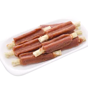 Hot Selling Dog Snacks Factory Wholesale Pet Snacks Lamb Mince Starch Bone Dog Treats