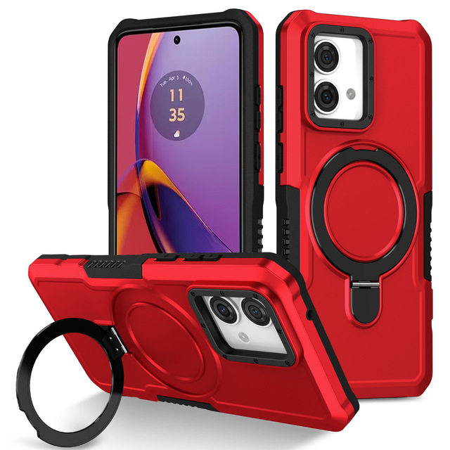 Hybrid Shockproof Stand Holder Cell Phone Case for Infinix HOT 9 10 11 12 PLAY Hard Pc Funda Mobile Back Cover