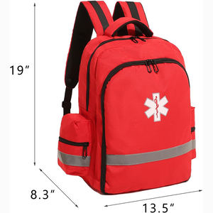 Mochila de primeros auxilios de muestra gratis, bolsa vacía de primeros auxilios para traumatismos, bolsa médica para traumatismos, paramédico de viaje de seguridad para medicamentos - Product Image 3