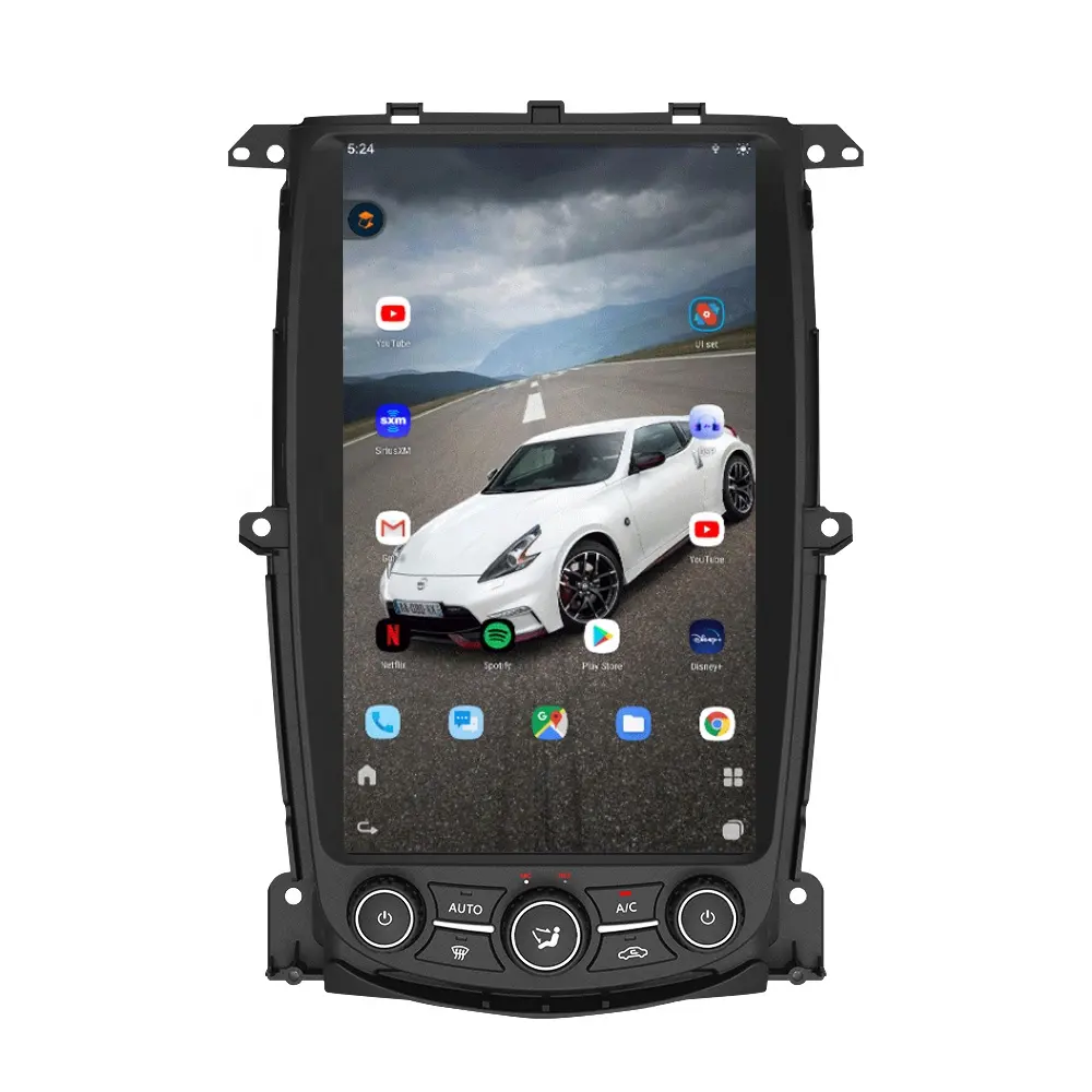 테슬라 스타일 안드로이드 자동차 라디오 닛산 370Z 2009-2021 GPS 멀티미디어 플레이어 13.6 인치 Carplay 자동 스테레오 헤드 유닛