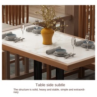 Chaises et tables de restaurant commerciales de style Guochao moderne en métal, modèle Suidu 55062, origine Guangdong, neuves