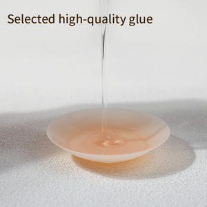 Cache-seins en silicone mat haut de gamme, adhésif, imperméable, respirant, anti-transpiration, cache-tétons, pochette de voyage en EVA avec fermeture éclair - Product Image 4