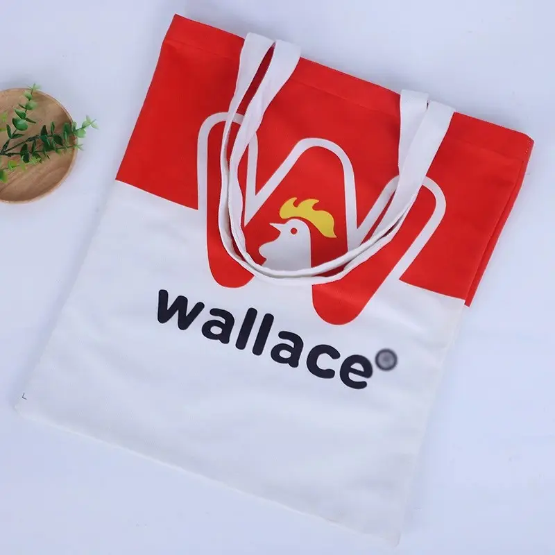 Promosyon ucuz tote kanvas çanta dayanıklı renkli düz kanvas çanta tote naylon tuval katlanır çanta cep özel logo alışveriş