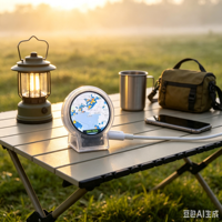 Mini station météo, suivi des vols ESP32, écran LCD rond, transparent, widget intelligent de bureau, carte météo en temps réel, vol