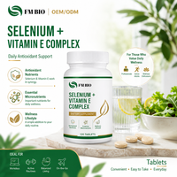 Tablet Kompleks Vitamin E Selenium, Suplemen Nutrisi Antioksidan, Dukungan Nutrisi Mineral Mikro Harian, Suplemen Diet, Label Pribadi OEM