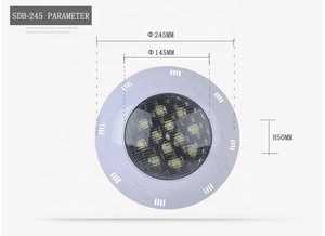 Lampe sous-marine murale AC12v haute puissance étanche Ip68 RVB accessoires de piscine Led lumière de piscine - Product Image 4