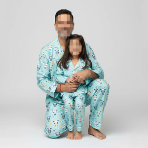 Ensembles de pyjamas à carreaux assortis pour toute la famille 2026 Oeko Manufacturer Support – Vêtements de nuit mère-fille-<span class=keywords><strong>fils</strong></span> – Tenues maman et moi - Product Image 4