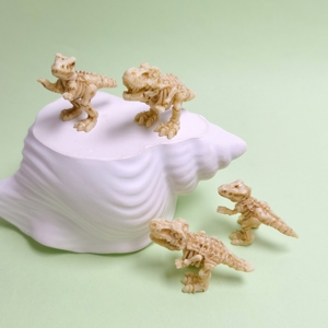 100 piezas <span class=keywords><strong>de</strong></span> fósiles <span class=keywords><strong>de</strong></span> dinosaurio Kawaii <span class=keywords><strong>de</strong></span> resina plana, accesorios para la parte central <span class=keywords><strong>de</strong></span> lazos para el pelo, manualidades DIY, decoración para teléfonos y álbumes <span class=keywords><strong>de</strong></span> recortes - Product Image 1