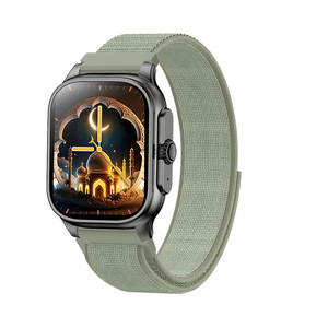 Orologio da polso intelligente musulmano ricarica collegato calendario Adane preghiera tempo fabbrica Logo personalizzato quadrante in arabica lettura Quran orologio da uomo - Product Image 3