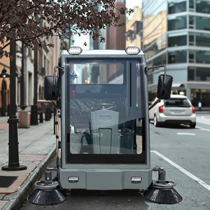 Elettrico esterno completamente chiuso giro sulla spazzatrice del pavimento della spazzatrice della strada per la strada - Product Image 1
