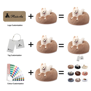 2024 RTS Luxury Plush <strong>Dog</strong> <strong>Bed</strong> Soft Eco-Friendly Faux Fur Cozy Donut Style Cat Washable Fashionable <strong>Bed</strong> for Summer and Winter - Product Image 4