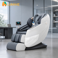 Fauteuil de massage électrique moderne pour le corps entier, zéro gravité, avec modes de pétrissage, de roulement, de tapotement et de chauffage