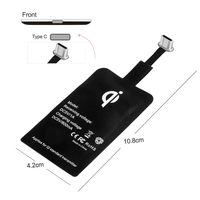 Penerima Pengisian Daya Cepat Universal 10w untuk IOS Tipe C Android MICRO USB 5V 2A Modul Pengisi Daya Nirkabel