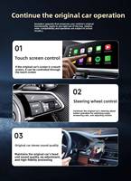Adaptateur de voiture Android Auto et CarPlay sans fil BT 5.4 2 en 1 avec câble d'extension, plug and play, boîte CarPlay intelligente