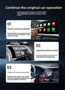 Adaptador Inalámbrico para Auto Android Auto 2 en 1 con CarPlay BT 5.4, Cable de Extensión, Plug and Play, Caja Inteligente CarPlay - Product Image 5