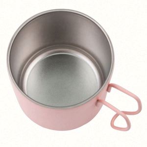 แก้วน้ำสแตนเลสแบบมีหูจับสำหรับเดินทาง ขายส่งจากโรงงาน - Product Image 4