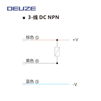 Capteur de Proximité Cylindrique Universel ICB4.0VB0.8P2 10-30V DC NPN/PNP D4, Design Cylindrique, Plage de Détection 0.8mm, IP67, 3 Fils, Acier Inoxydable