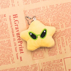 Porte-clés en peluche Aliens en gros, breloques étoiles mignonnes, porte-clés chat Alien vert, pendentifs de sac, cadeaux pour enfants, logo personnalisé, fournisseurs OEM ODM - Product Image 4