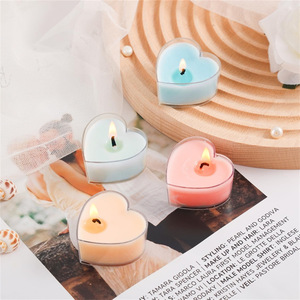 Heart Shaped Scented Candles Soy Wax <b>Tea</b> <b>Lights</b> Romantic Valentine Gift Decor - Product Image 1