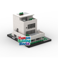 Jouet de construction en plastique éducatif personnalisable, modèle de ville créative, jouets de construction sur mesure