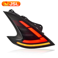 Assemblage Z34 feux arrière lentille rouge matériau ABS 12V tension pièces automobiles feux arrière LED pour 2008-2019 Nissan 370Z