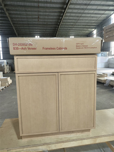 ตู้ครัวไร้กรอบ วีเนียร์ไม้แอช ไม้โอ๊ค ผลิตในเวียดนาม - Product Image 6