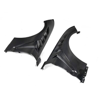 Aile avant ventilée en fibre de carbone style GTD personnalisée pour Mustang 2018 2019 2020 2021 2022 2023 – Amélioration des ailes en carbone