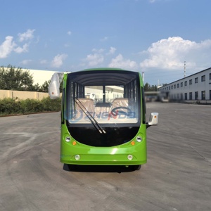 Green Bus 14 Passengers City Bus With air Conditioning New Luxury Tourist Electric Mini Sightseeing Bus With CE Certification - Product Image 2