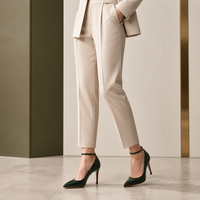 Escarpins de luxe en cuir à bout pointu et talon haut avec bride cheville pour femme, élégants, sur mesure, à talon aiguille, semelle extérieure en caoutchouc, vente en gros Chine, chaussures habillées