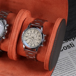 Hộp Đựng Đồng Hồ Du Lịch Cuộn Đồng Hồ Da Thật Sang Trọng Chất Lượng Cao 1 2 <span class=keywords><strong>3</strong></span> Có Khe Tùy Chỉnh Hộp Sắp Xếp Đồng Hồ Cho Nam Và Nữ - Product Image 5