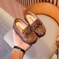 Chaussures mocassins confortables et tendance pour garçons, pour le printemps, chaussures décontractées à semelle souple pour tout-petits, chaussures à enfiler pour enfants, chaussures de conduite pour enfants