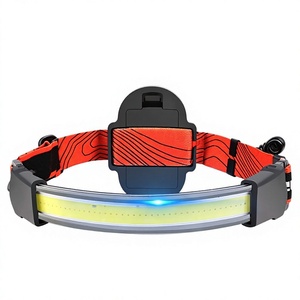 Linterna frontal COB recargable con batería de polímero, compatible con pilas AAA, para camping y seguridad, disponible a nivel global. - Product Image 6