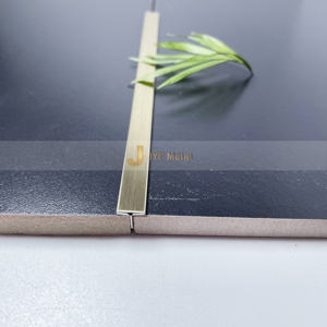 304 Grade Stainless Steel T Shape Transition Trim for Apartment <b>Tile</b> Decoration Waterproof & Durable - Product Image 1
