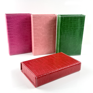 Jeu de cartes de dominos double 6 colorées, coffret en cuir de type <span class=keywords><strong>livre</strong></span>, logo personnalisé, jeu de société portable et durable - Product Image 2