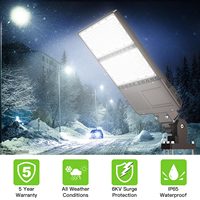 Projecteur LED NGT pour éclairage de zone 100W, garantie 5 ans, étanche IP65, éclairage routier et de parking AC, température de couleur 3000K-5700K, certifié ETL
