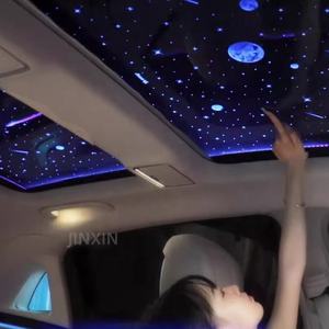 JINXIN Voiture Starrying Top Full Star SLCD Illusion colorée <span class=keywords><strong>Ciel</strong></span> étoilé Film Demi-fenêtre Toit ouvrant panoramique Film Auvent - Product Image 5