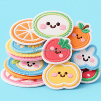 Patchs brodés multicolores personnalisés de qualité supérieure, à thermocoller ou à coudre, pour vestes, chapeaux, sacs et uniformes