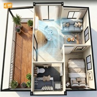 Maison conteneur extensible 20 pieds 40 pieds en acier préfabriqué modulaire pour hôtel, villa, complexe hôtelier et logement résidentiel