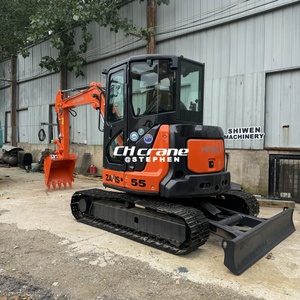 Mini-excavatrice Hitachi ZX55 d'occasion, 5 tonnes, en excellent état avec lame de bouteur pour le jardinage, modèles ZX60 ZX70 ZX120 - Vente Flash - Product Image 5