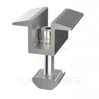 Sistem Pemasangan Rel Surya Landpower Solar Inter Clamp-Aluminium Alloy Anodized untuk Atap & Carport