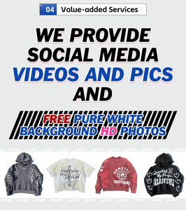 Nueva Sudadera con Capucha con Cremallera Estilo Streetwear, Oversize, de Algodón, con Efecto Desgastado, Forro a Cuadros, Lavado Ácido, Reversible - Product Image 5